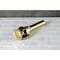 Kingston Brass Brass PopUp Drain with Overflow and Extra Long PopUp rod, 22 Gauge, Brushed Brass KBT2127 - alternate 3